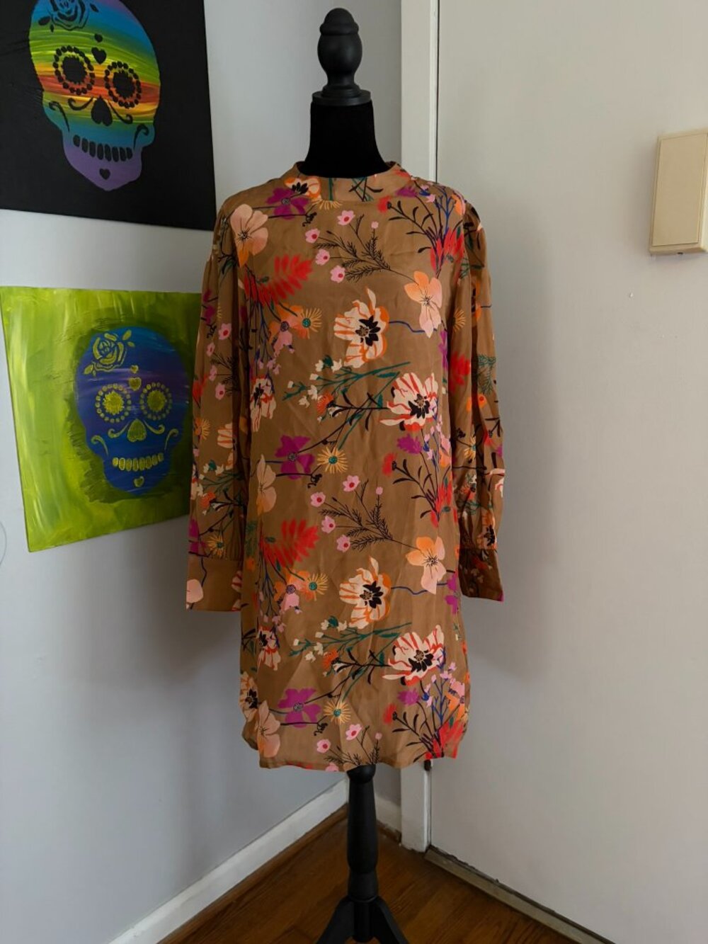 Oliphant Mock Neck Mini Dress